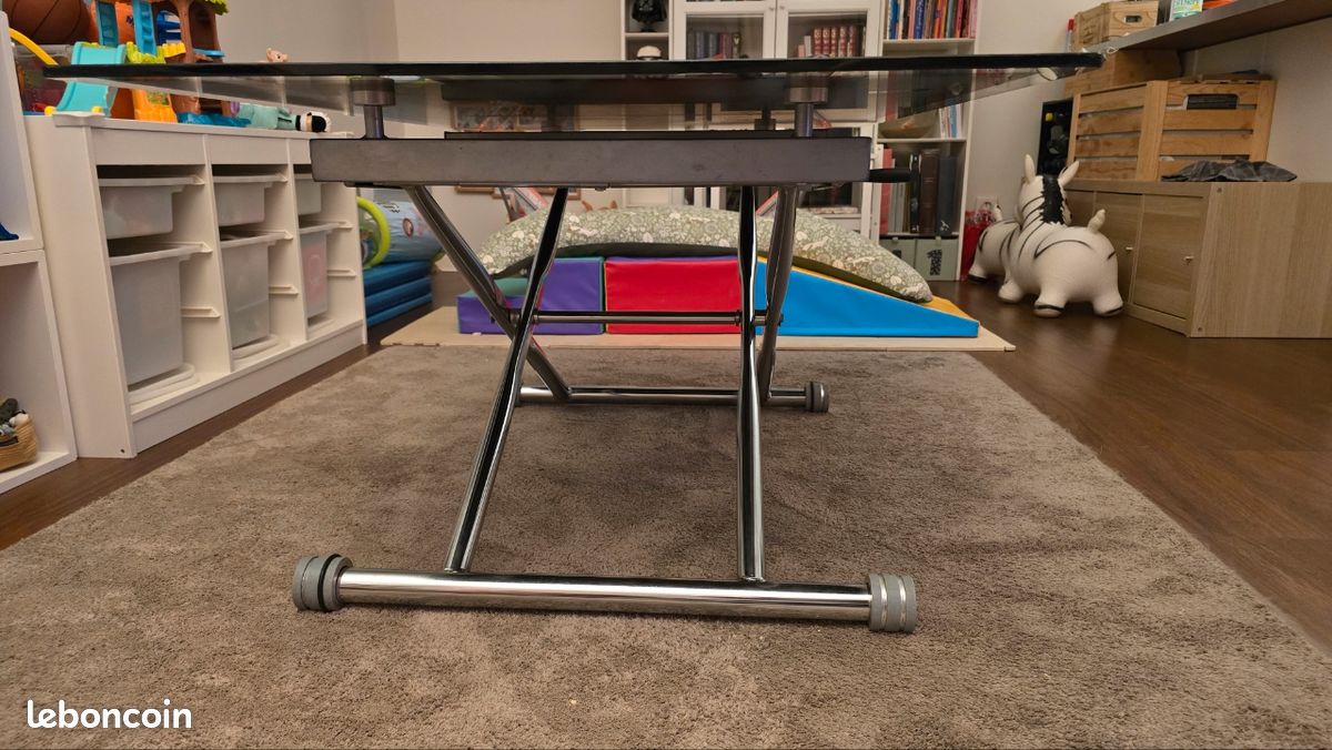 Table basse relevable UP & DOWN Noir (image 5)