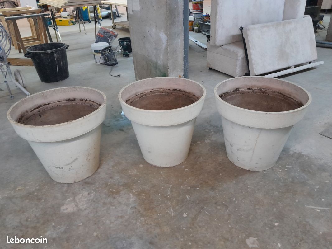 Lot de 3 gros pot pour arbuste (image 1)