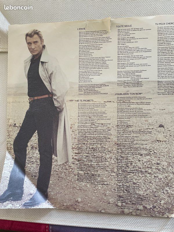 Vinyle 33 t Johnny Hallyday (image 3)