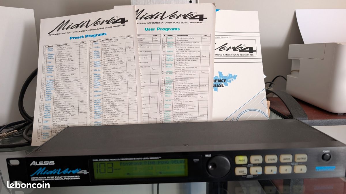 Alesis midiverb 4 18 bit delay reverb chorus (image 2)