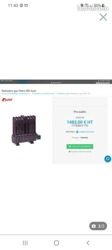 Chauffage radiateur gaz (image 3)
