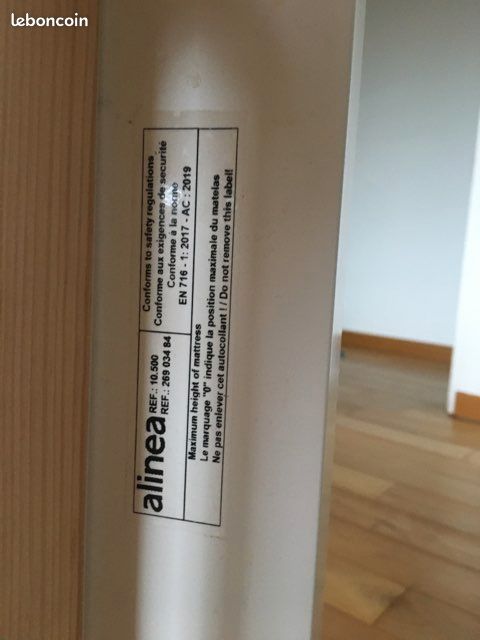 Lit bébé et matelas (image 5)