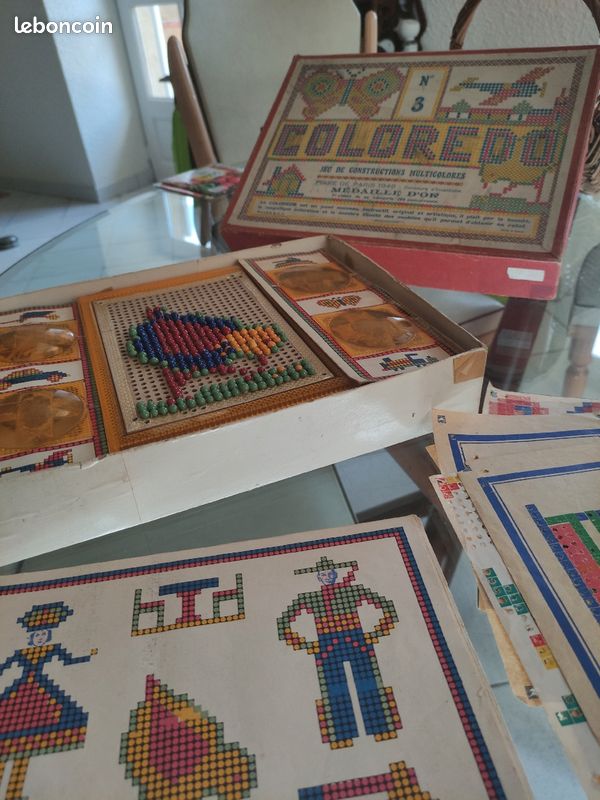 Jeu de construction/ coloredo/numéro 3/vintage/ 1946 (image 1)