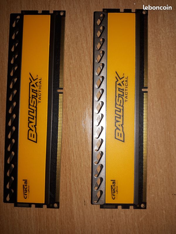 Barrettes de RAM 2X4GO Ballistix DDR3 (image 2)