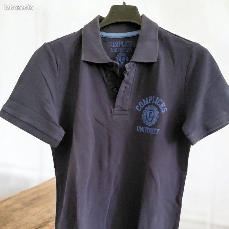 Polo garçon Complices – Taille 2 (env. 14-16 ans) – Bleu marine (image 1)