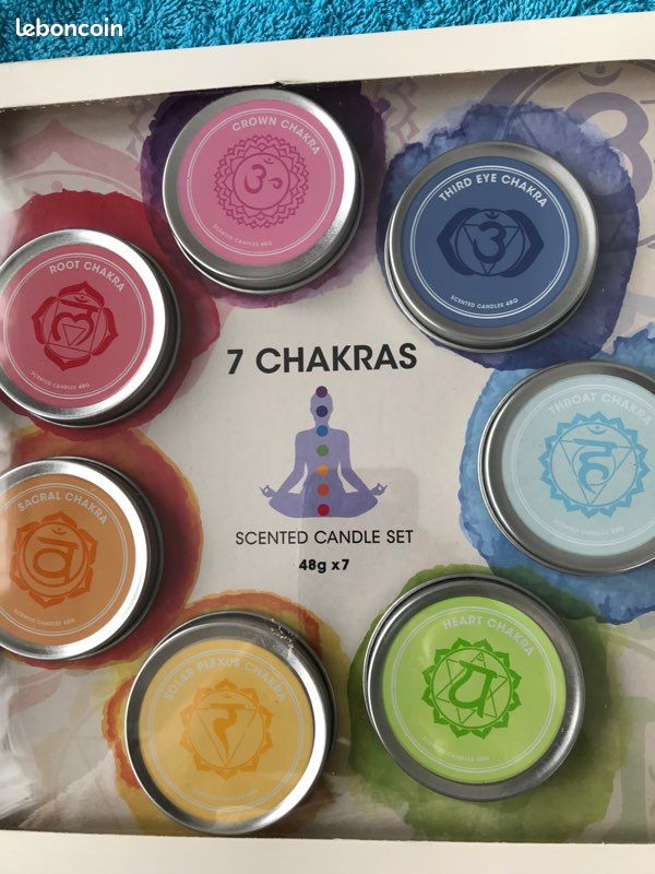 Coffret cadeaux Neuf énergie, coffret bougies parfumé 7 chakra Neuf bientôt Noël (image 3)