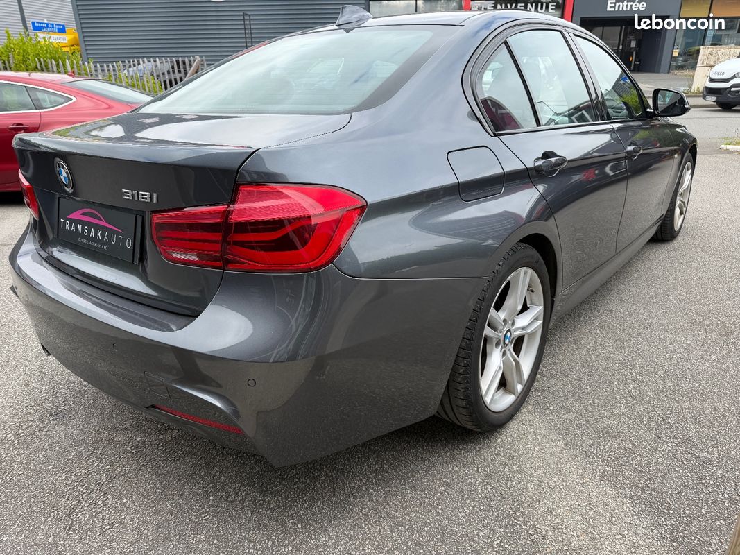 BMW SERIE 3 F30 LCI 318i 2.0L 136 ch M Sport A / TOIT OUVRANT / CUIR / TETE HAUTE (image 3)