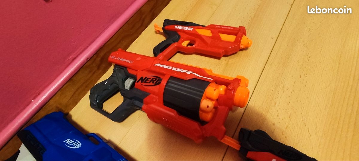 Lot de pistolets nerf méga surgefire cycloneshock (image 4)