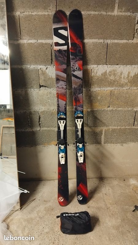 Ski Salomon Q90 avec fixations randonnée - Sport & Plein air