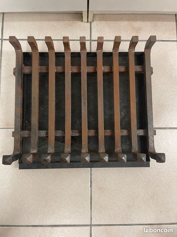 Grille foyer de cheminée + tiroir (image 2)