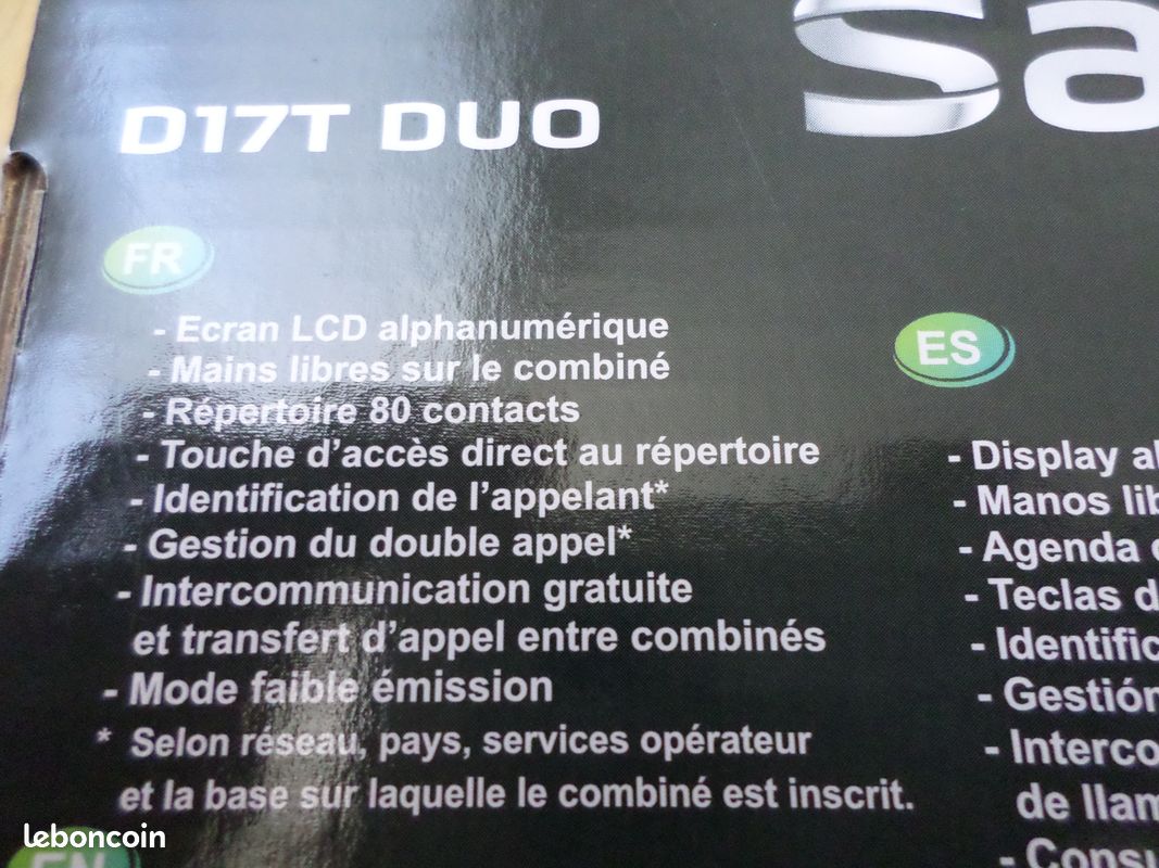 Téléphone Sagem D17T Duo (occasion) (image 3)