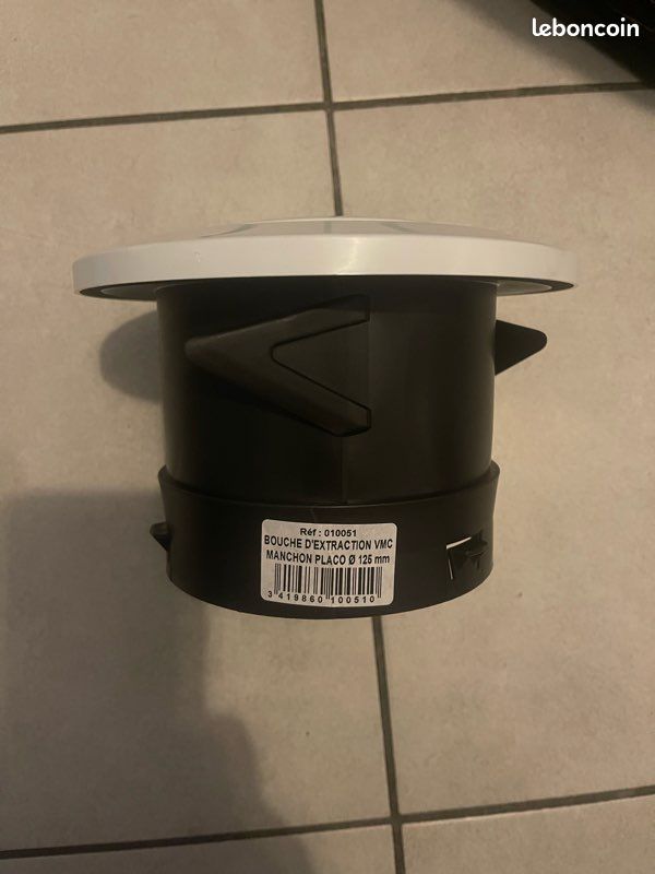Bouche d extraction vmc manchon placo 125mm neuf (image 3)