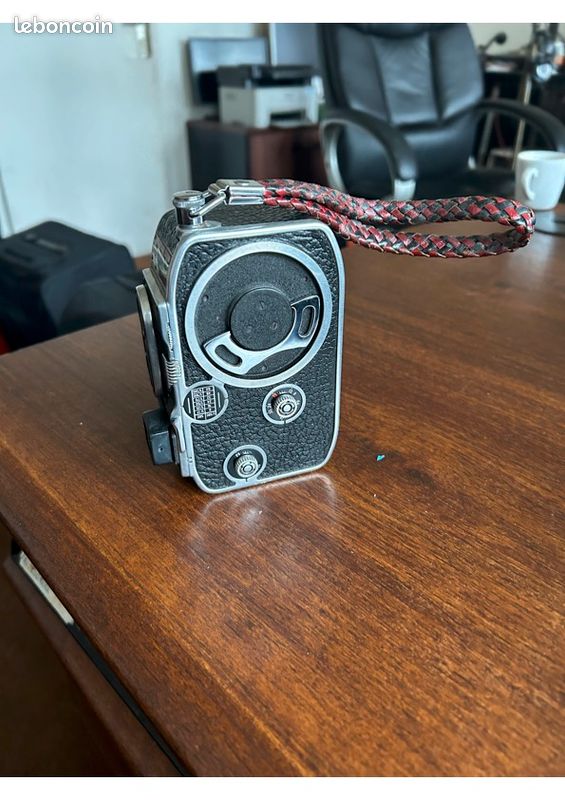 Caméra Ancienne Paillard Bolex B8 – Française, Années 50, Avec Trousse Cuir