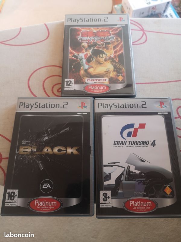 Lot De 3 Jeux PS2 Platinum Complets - Bon état - Inclut Tekken 4