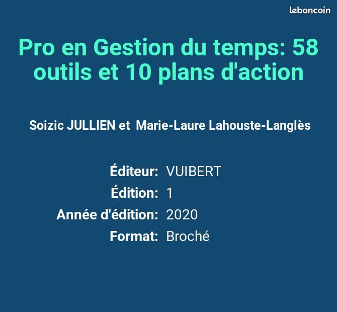 Pro en Gestion du temps: 58 outils et 10 plans d'action - Soizic JULLIEN et Marie-Laure Lahoust... (image 2)