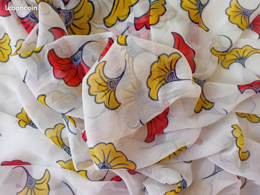 Tissu Wax fadiwax africain NEUF 6 yards Fleurs de mariage (image 10)