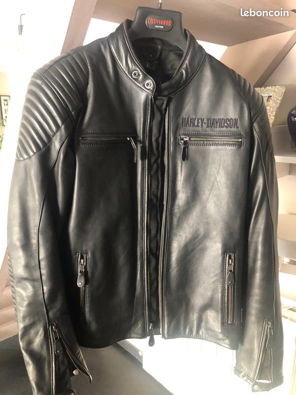 Blouson moto Harley cuir (image 3)