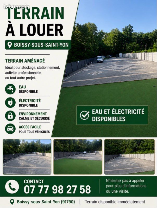 Terrains à loue · à Boissy-sous-Saint-Yon · 1 200 €/mois