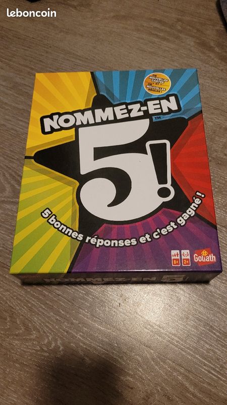 Jeu de société Nommez en 5 (image 2)