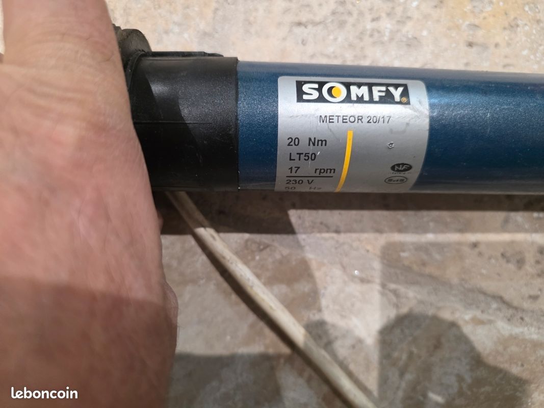 Moteur SOMFY LT50 METEOR 20/17 pour volet roulant
