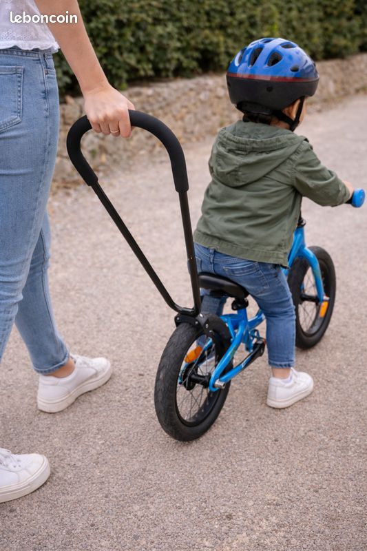 Barre D'Apprentissage Vélo Enfants - Poignée Pousser Saisir Équilibre Pour Apprendre à Rouler