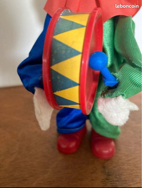 VGEBY Jouet de Clown de Table, Fer Blanc à Remonter, Mécanique Rétro, Figurine de Batteur de Clown, Jouet de Clown Vintage pour Enfants, Ornement de Bureau, de Fête
