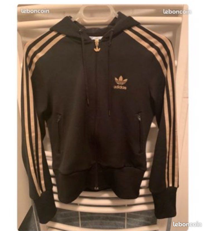 Veste ADIDAS bandes dorées NEUF (image 1)