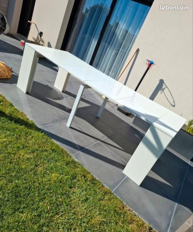 Table extensible 12 places blanche (image 3)