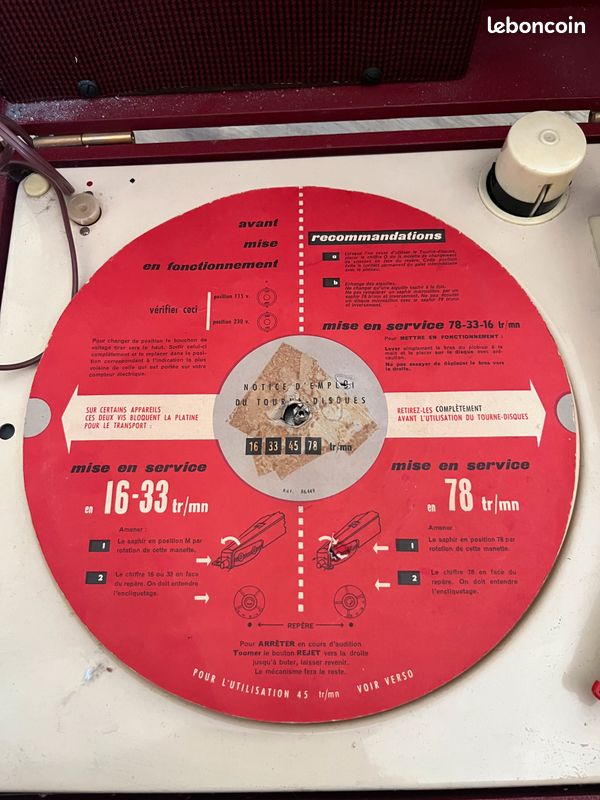 Chaîne Stéréo Vintage PATHE MARCONI – Tourne-disque Amplificateur – Bon état, Garanti 3 Mois