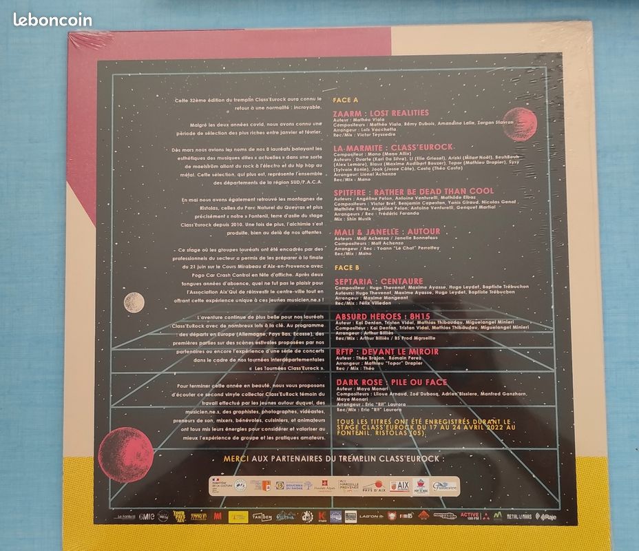 Tremplin CLASS EUROCK 2022 - La compilation - Disque vinyle LP 33 tours (image 2)