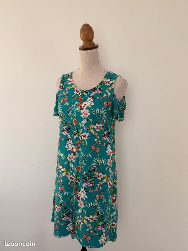 Robe fluide épaules dénudées femme camaieu M été (image 4)