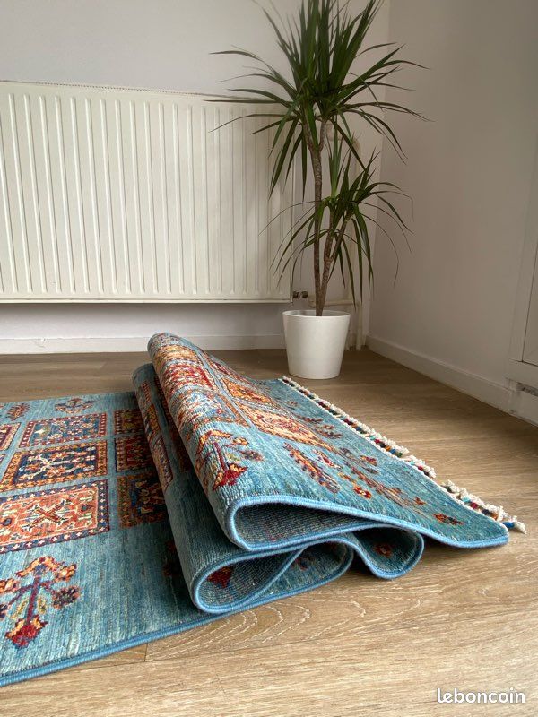 Tapis Kilim Couloir Afghan â 278 x 84 cm | Fait Mainđ§¶ 100% Laine (image 4)