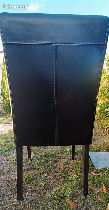 Fauteuil cuir marron (image 3)