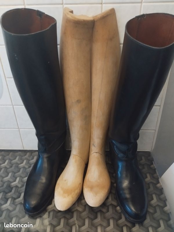 Otrain Bottes En Cuir Rouge Jm Weston Bottine Noir Sans Talon