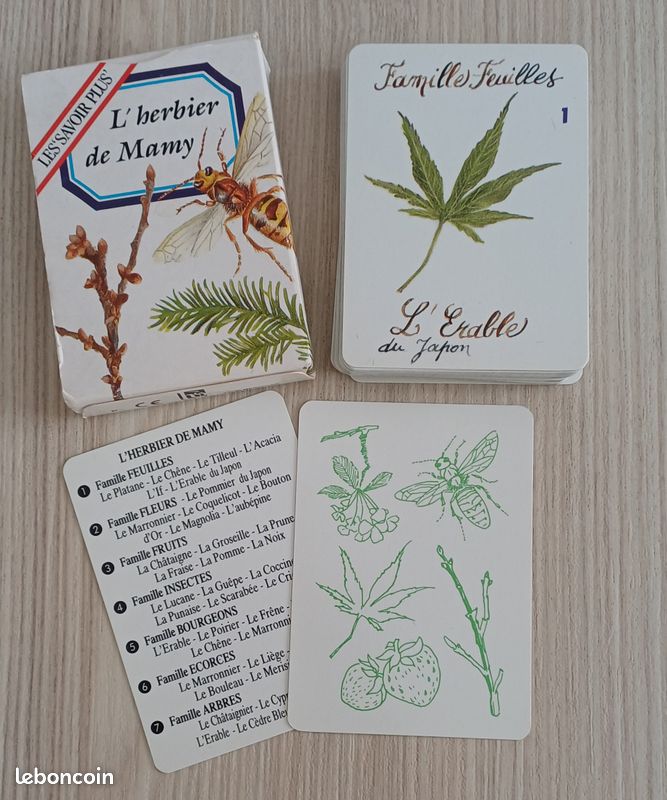 Jeu de cartes 7 familles les ecolos gamme verte Enfants 4 ans