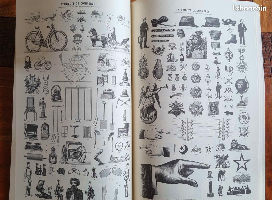 Livre album vignettes typographiques de 1830 à 1895 / éditions Ramsay 1986 / NEUF (image 10)