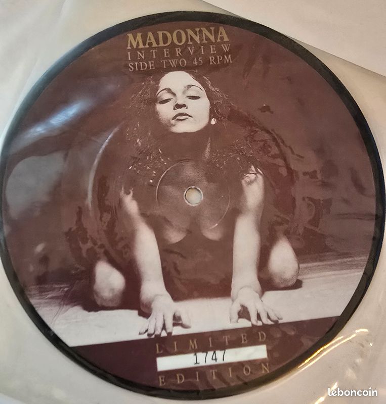 Madonna – Talking In USA In 1988 / Interview. 7", 45 RPM, Limited Edition, Numbered, Picture Disc N°1747 (image 2)