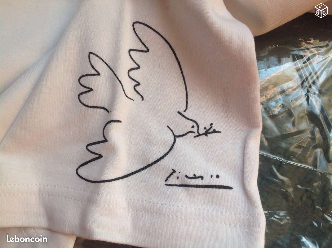 Tee shirt neuf taille L Colombe Picasso (image 2)