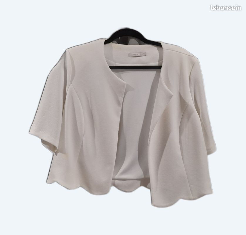 Veste boléro blanc ARMAND THIERY T46 (image 1)
