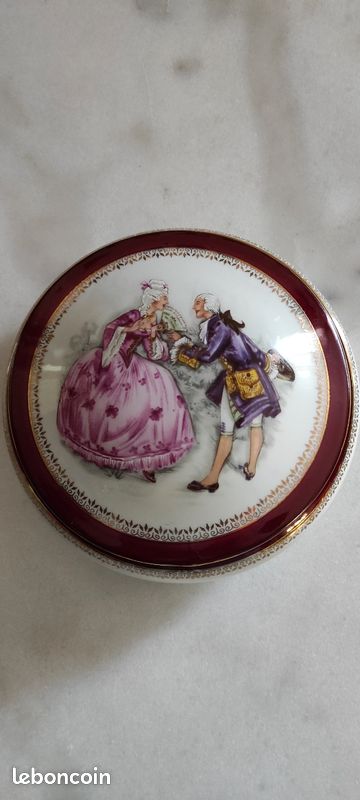 Bonbonnière ancienne porcelaine Limoges (image 1)