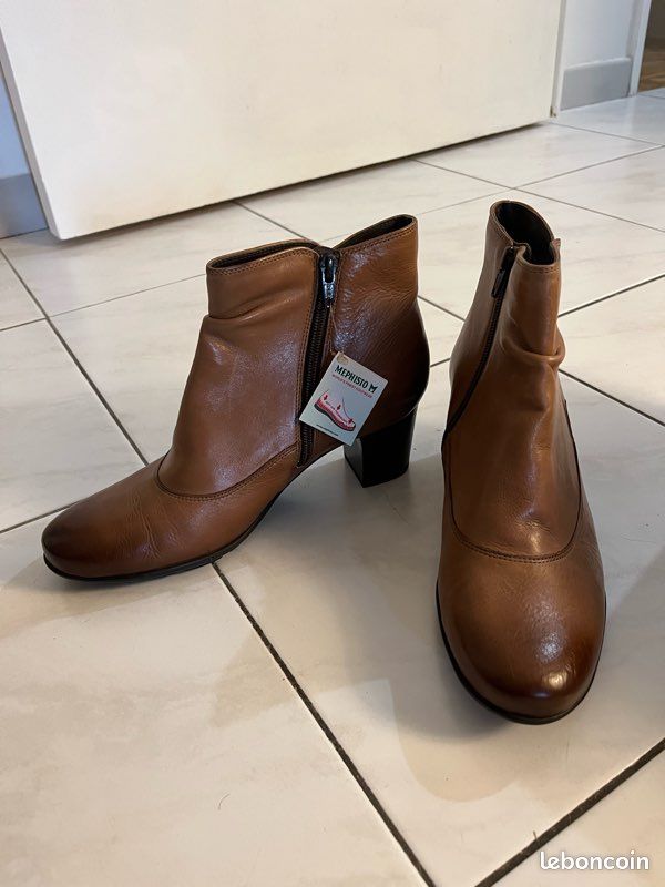 Bottines neuves Méphisto T39 camel (image 2)