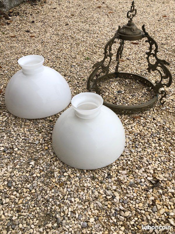 Vente lustre ancien ornement fer (image 1)