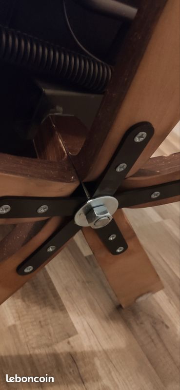 Fauteuil relax cuir vintage Danois (image 3)