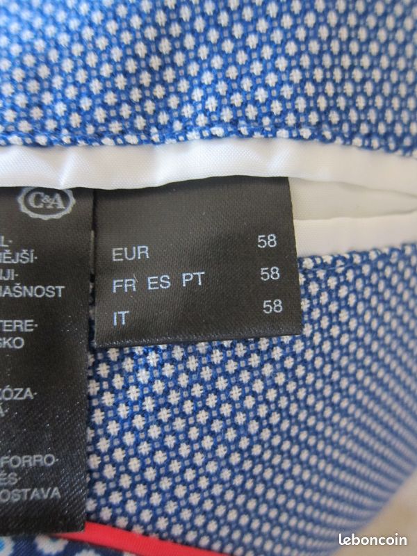 Veste de costume homme bleu ciel - taille XXL (image 7)