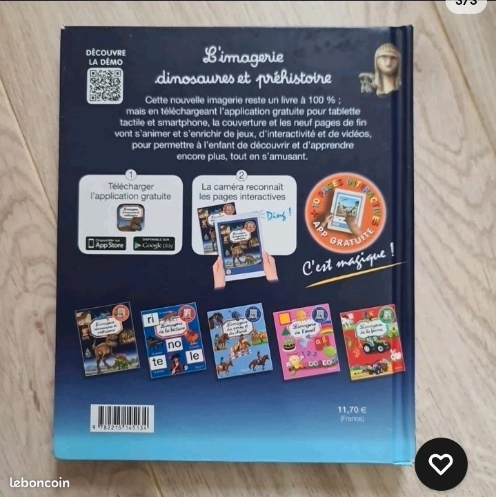 Livre Illustré L'imagerie dinosaures et préhistoire Fleurus (image 3)