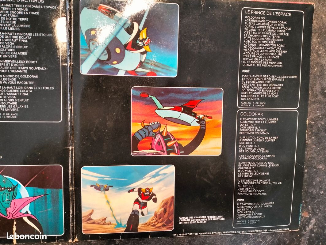Disque 33 Tours Goldorak - Comme Au Cinéma V1 - 1979 CBS Records