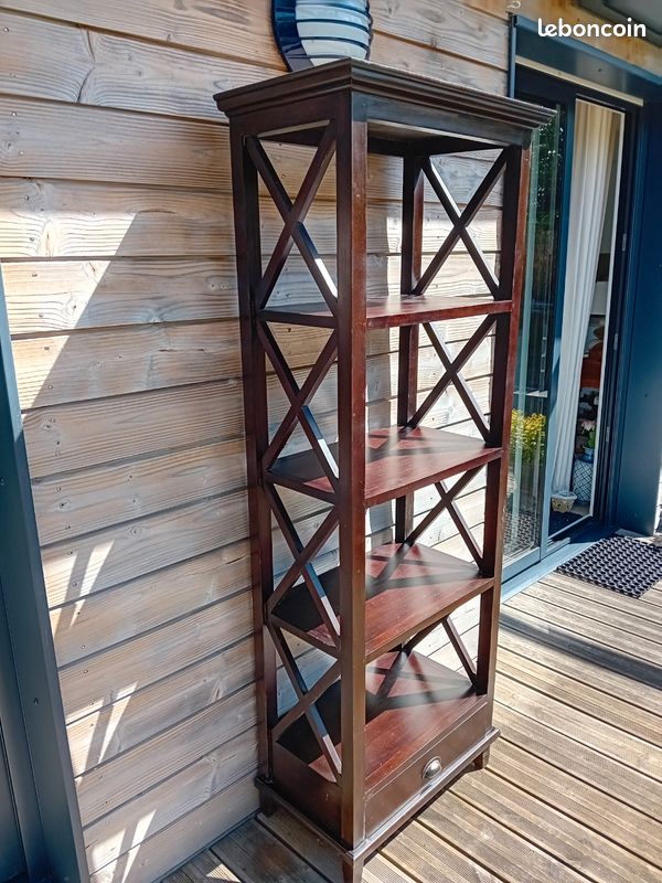 Étagère en bois exotique (image 1)