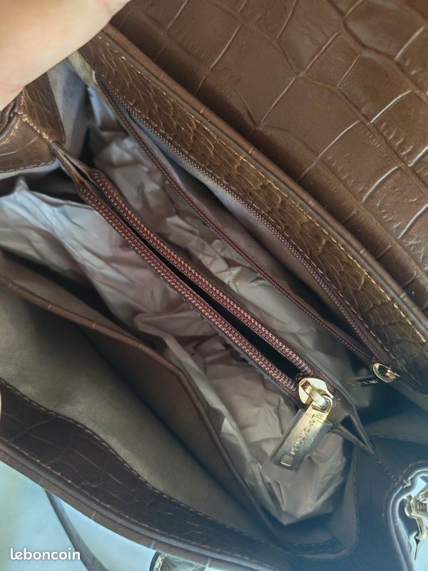Sac à main cuir marron (image 4)