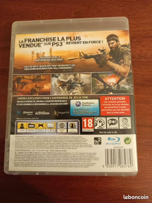 Jeu call of duty black OPP pour Playstation 3 (image 2)