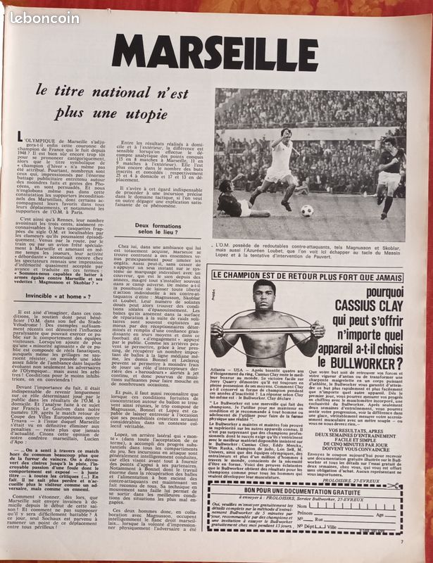 Journal But N°194 Du 30/11/1971 - Football, Marseille, OM, Angoulême, Nice, St Etienne